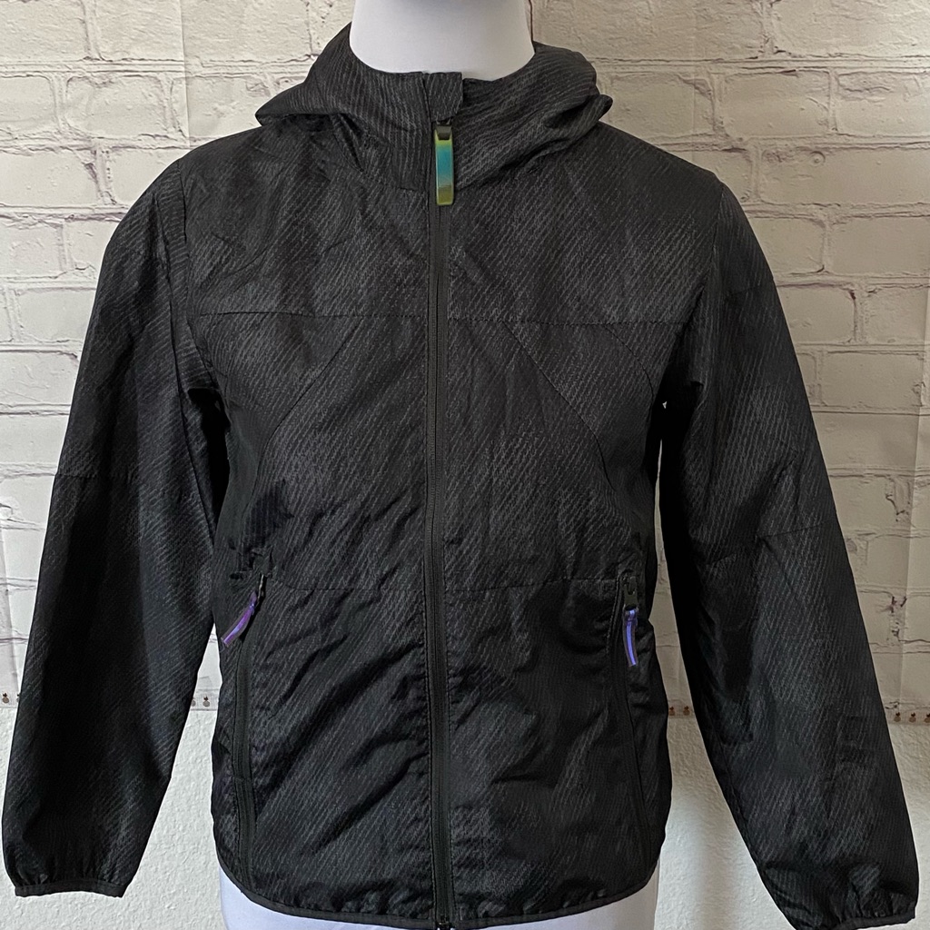 Champion Water Resistant Windbreaker Hoodie Jacket Size Medium
